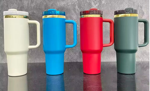40oz Christmas color tumblers