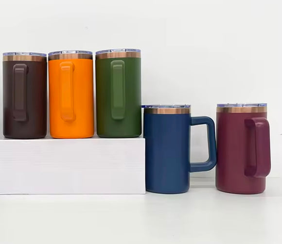 20oz gold plated fall colored travel mug