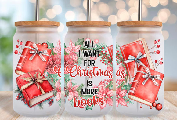 More books (must also add a cup)