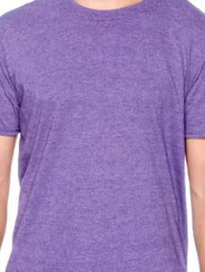 Heather purple short sleeve unisex tshirt