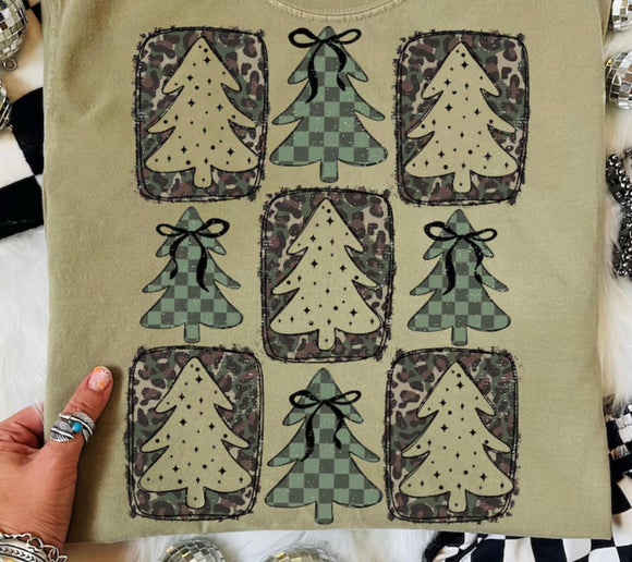 Camo trees print for sale