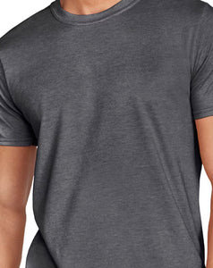 Dark grey shirt sleeve unisex tshirt