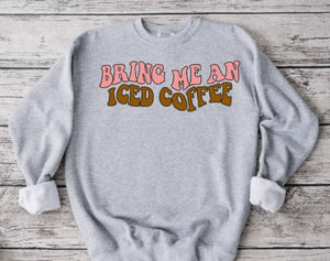 iced coffee sweatshirt