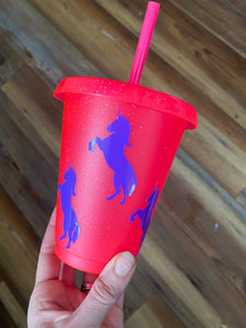 16oz pink unicorn