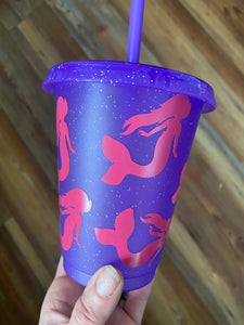 16oz purple mermaid