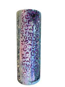 Purple leopard tumbler