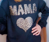 Mama leopard sweatshirt