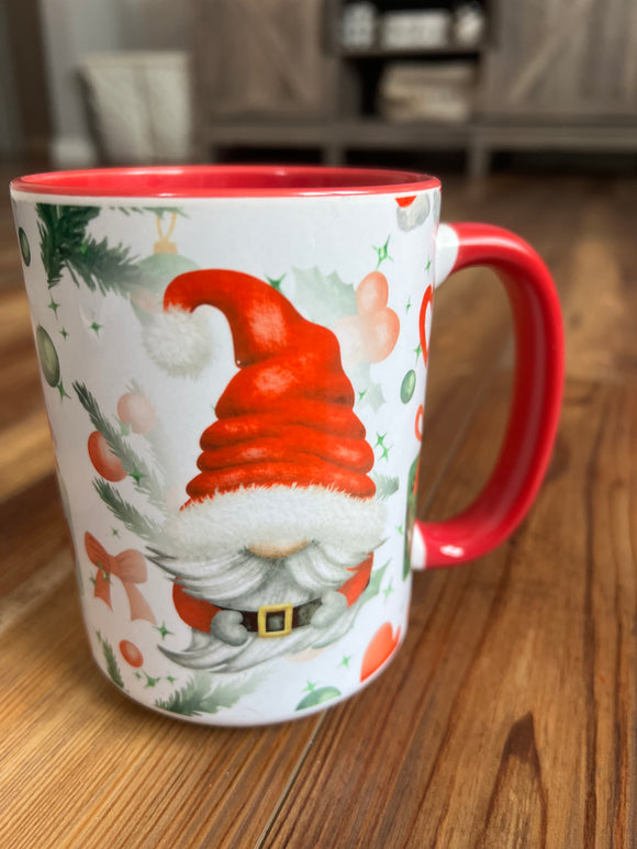 Christmas gnome mug