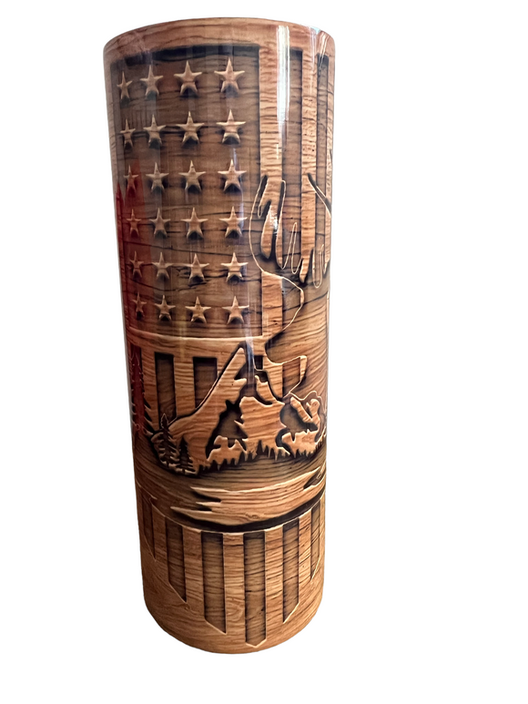 Wooden hunting tumbler