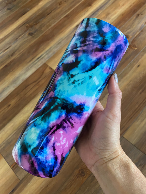 Purple tie dye 20oz