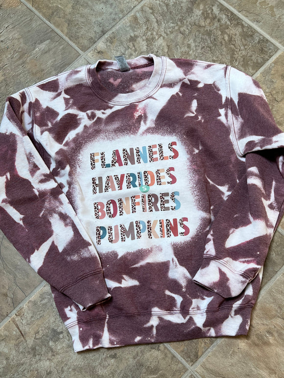 Flannels bleach sweatshirt