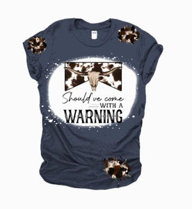 WARNING bleach shirt