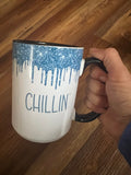 Chillin snowman mug