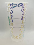 Leopard hearts personalized venti