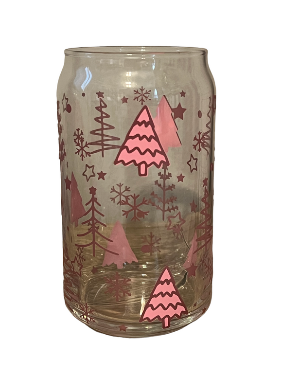 Pink Christmas Libbey