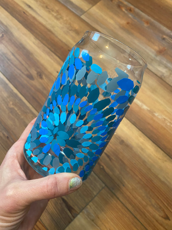 Blue tie dye Libbey