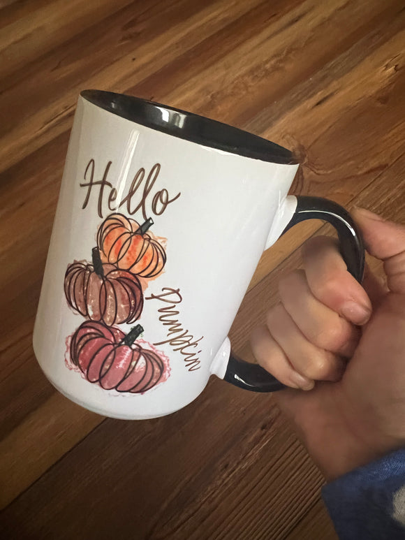 Hello pumpkin mug